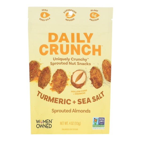 6-PACK OF NUT ALMOND SPROUTED TURMERIC SEA SALT