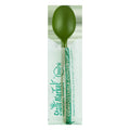 750-PACK OF Cutlery Compostable CPLA Heavy Weight 6.5" Individually Wrapped Spoon, Green
