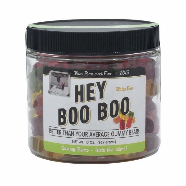 6-PACK OF Candy Gummy Bears Hey Boo Boo, Bruce Julian