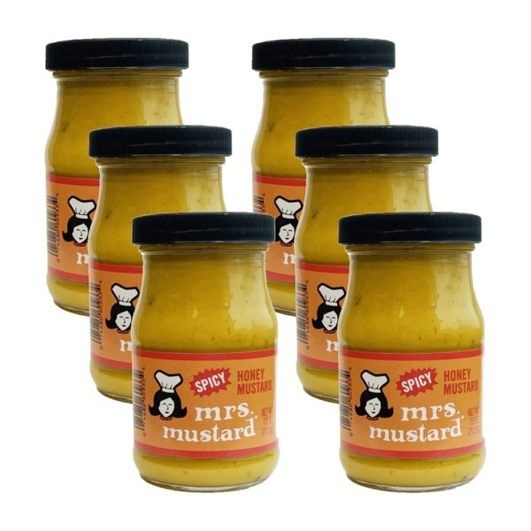6-PACK OF Mustard Spicy Honey Mr Mustard 7.5 oz
