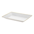 6-PACK OF Tray Plastic 9" x 13" Rect. Serving