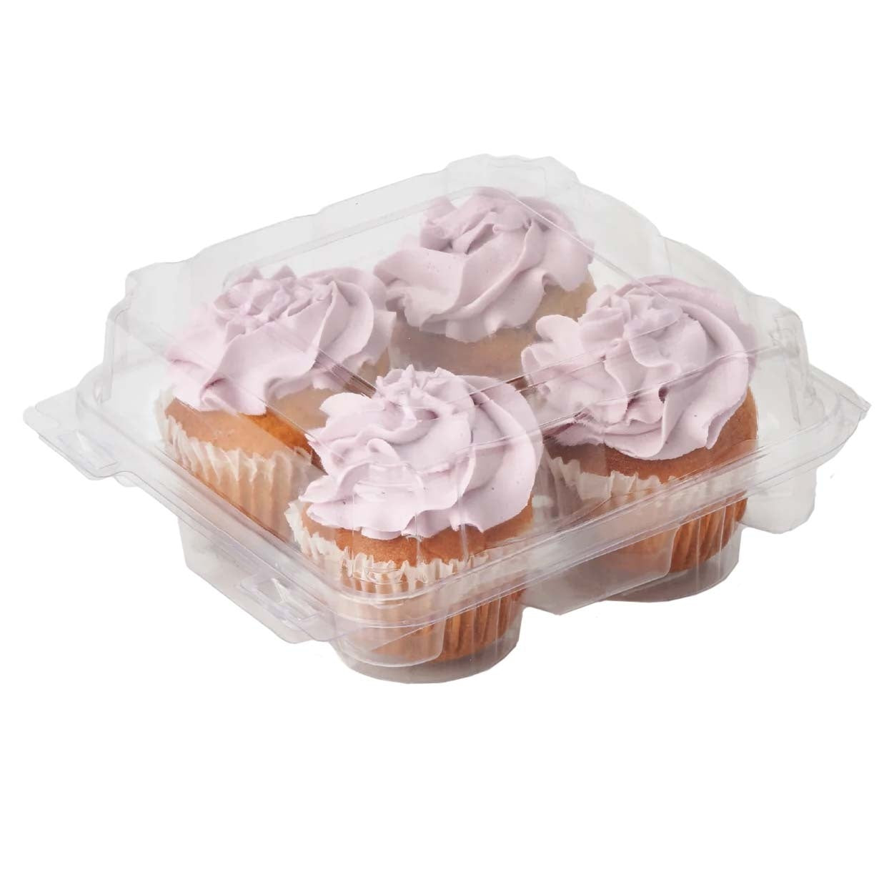 216-PACK OF Container Food 4-Pack Compostable PLA 2.75" Cupcake & Muffin Containers | Good Natured Products | 216 count