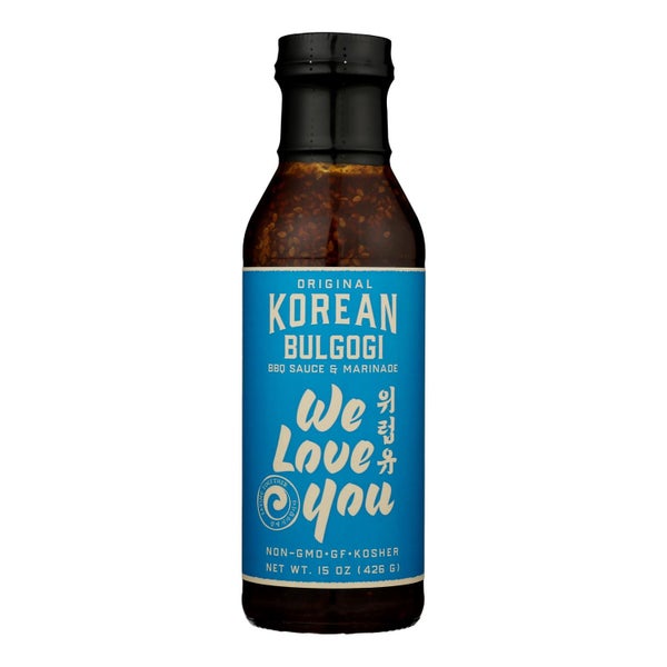 6-PACK OF Sauce Bbq Korean Original We Love You 15 oz