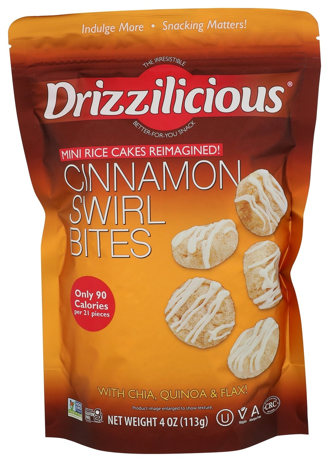 6-PACK OF RICE CAKE CINNAMON SWIRL BITES