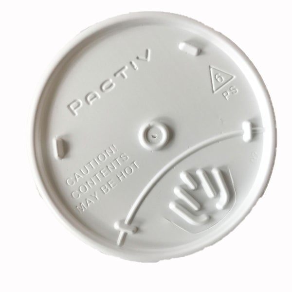 10-PACK OF LID PLAS WHT SIP HOT 12-24OZ