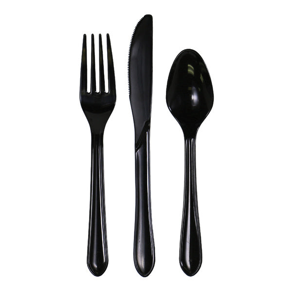 3-PACK OF CUTLERY KIT BLK 3PC FKS