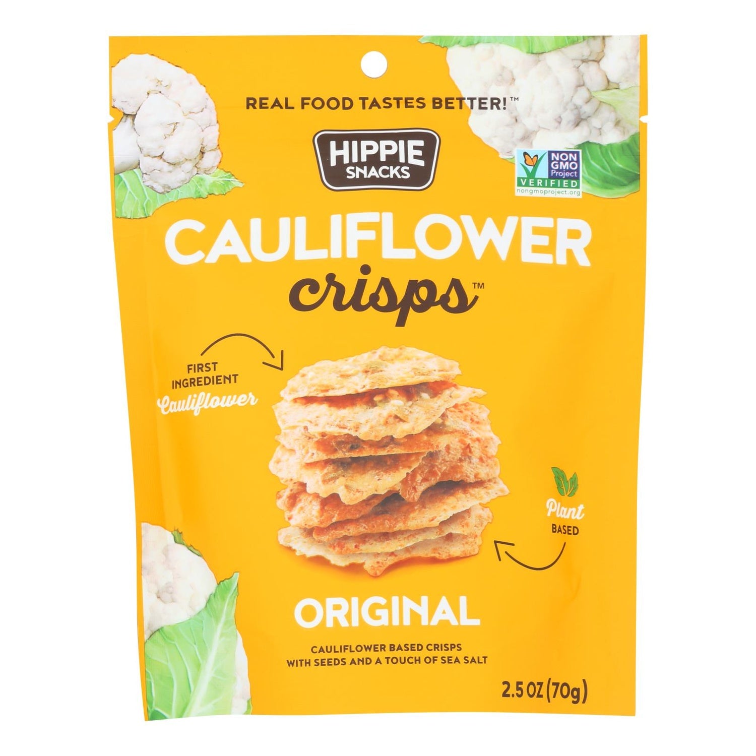 8-PACK OF SNACK VEGETABLE CAULIFLOWER CRISPS ORIGINAL