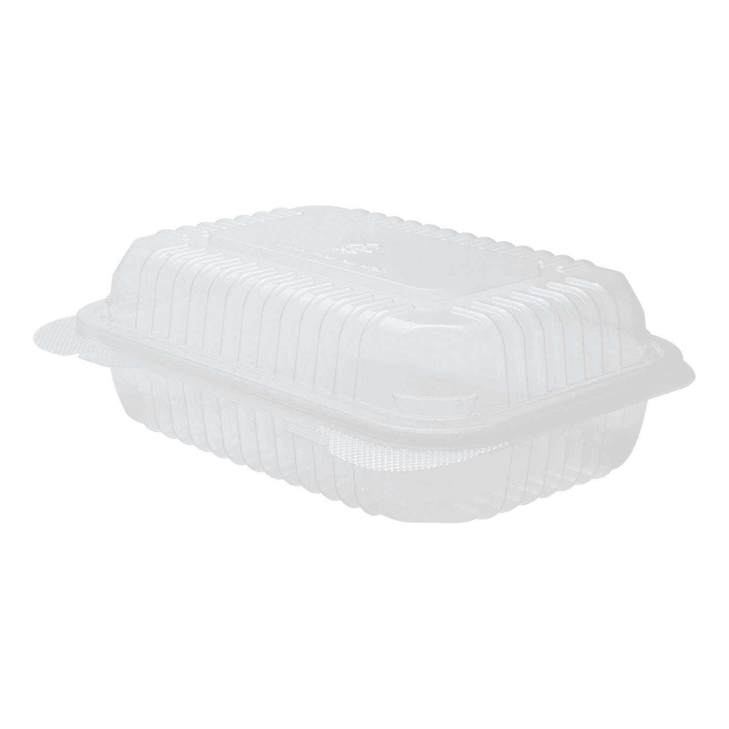 250-PACK OF Container Takeout Karat 250 ct 9'' x 6'' Hinged Food Containers | PP | Clear