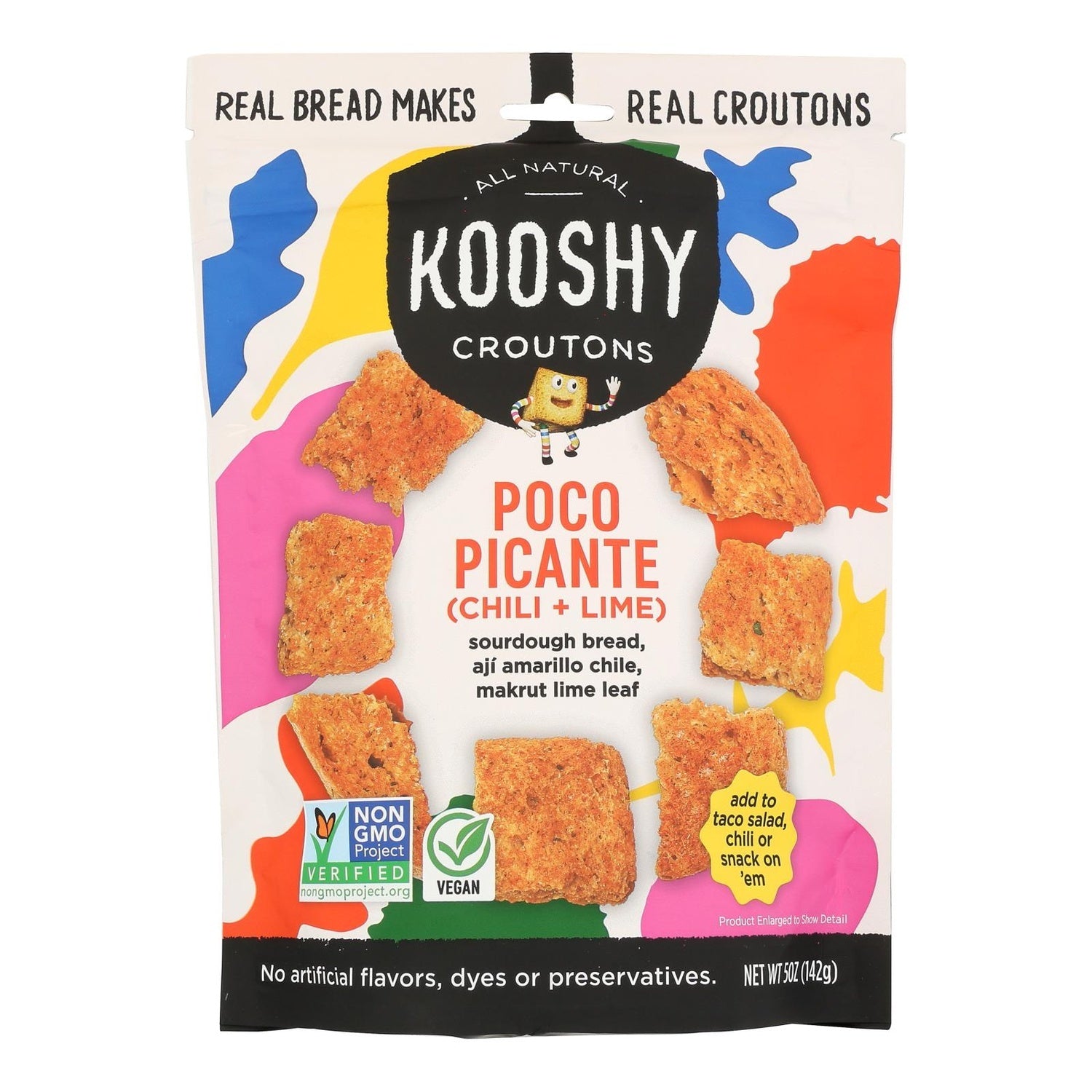 6-PACK OF CROUTON SEASONED POCO PICANTE