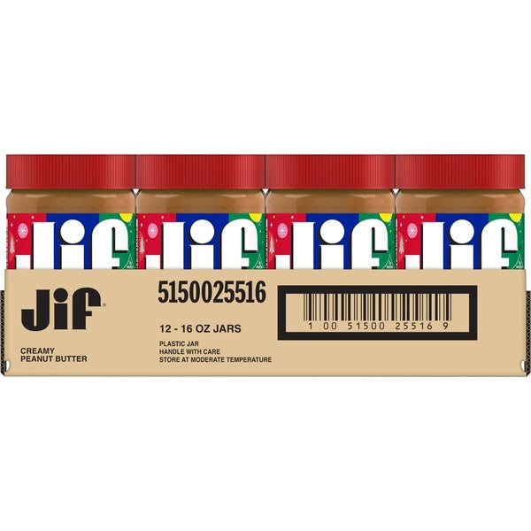 12-PACK OF PEANUT BUTTER CREAMY