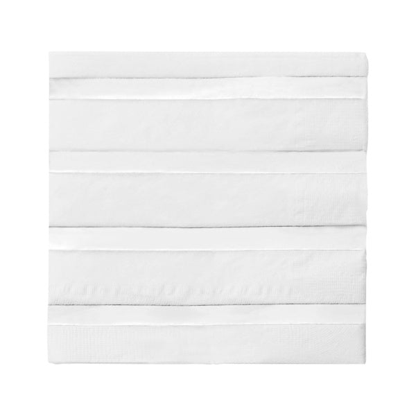 12-PACK OF Napkin Cocktail Silver Stripes Design