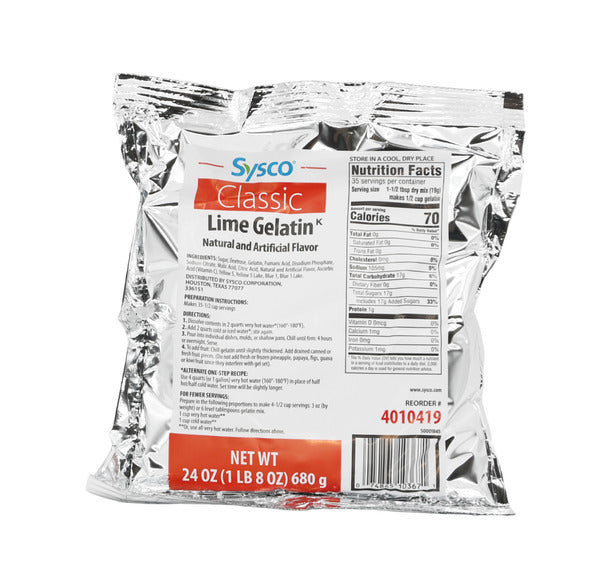12-PACK OF GELATIN LIME