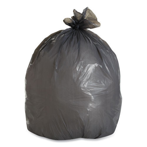 100-PACK OF Industrial-Strength Gray Can Liners - Boardwalk H7658PGK 38" x 58" Low-Density Polyethylene, 1.3 mil, 60 Gallon (100 Count)