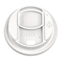 1000-PACK OF Lid Plastic Dixie DSL9542 Reclosable Lids for Hot Cups - Perfect Fit for 10 oz to 20 oz Cups - White - 1000 Count