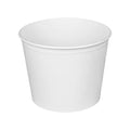 180-PACK OF Bucket Paper Karat C-FB85W 85 oz. White Paper Food Bucket - 7.36 in. Diameter x 6 in. Height - Perfect for Family Meals and Movie Nights (180 Count)