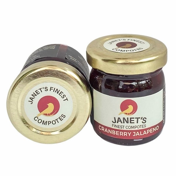20-PACK OF Compote Cranberry Jalapeno, Janet's Finest