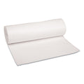100-PACK OF Boardwalk H7658HWKR01 60 Gallon Low-Density Waste Can Liners - 38 in. x 58 in. - White (100 Count) for Heavy-Duty Use