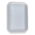 500-PACK OF Tray Foam GEN 2WH 8.5" x 6.03" x 1.11" #2 Meat Trays - White Foam Packaging Trays (500 Count)
