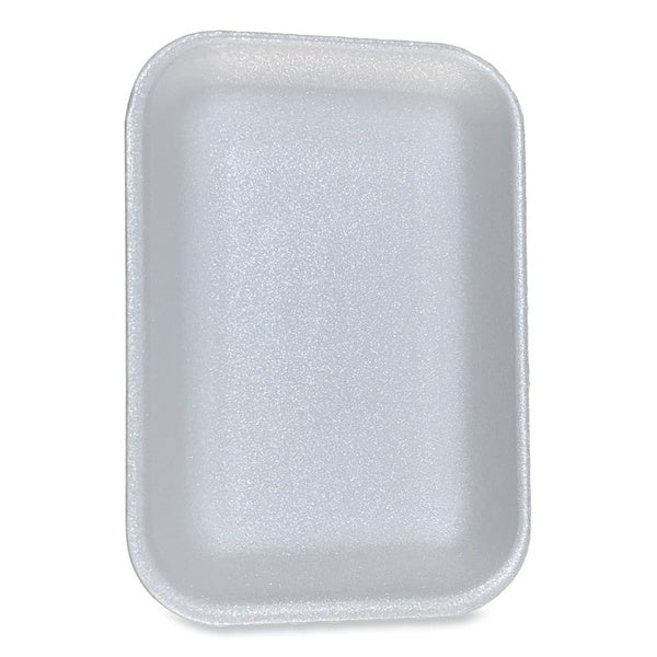500-PACK OF Tray Foam GEN 2WH 8.5" x 6.03" x 1.11" #2 Meat Trays - White Foam Packaging Trays (500 Count)