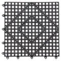 24-PACK OF Liner Pan San Jamar VM5280BK Versa-Mat - 12" x 12" Black Bar-Shelf Plastic Liner (24 per Carton) for Superior Airflow and Moisture Drainage