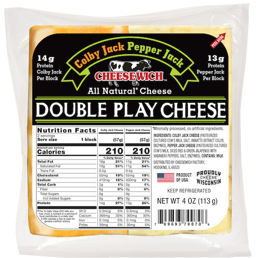 24-PACK OF Double Play Cheesewhich Cheese, 2 - 12 - 4 Oz