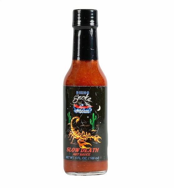 12-PACK OF Sauce Hot Slow Death, Rising Smoke Sauceworks