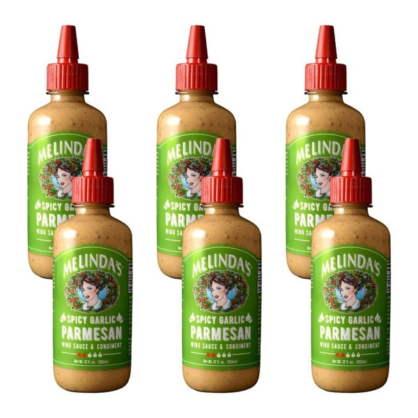 6-PACK OF Sauce Spicy Garlic Parmesan Melinda 12 oz