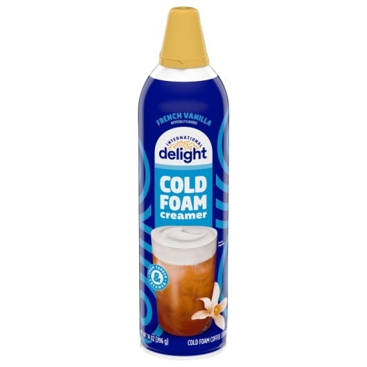 6-PACK OF Delight Cold Foam French Vanilla International Delight, 6 - 14 Oz