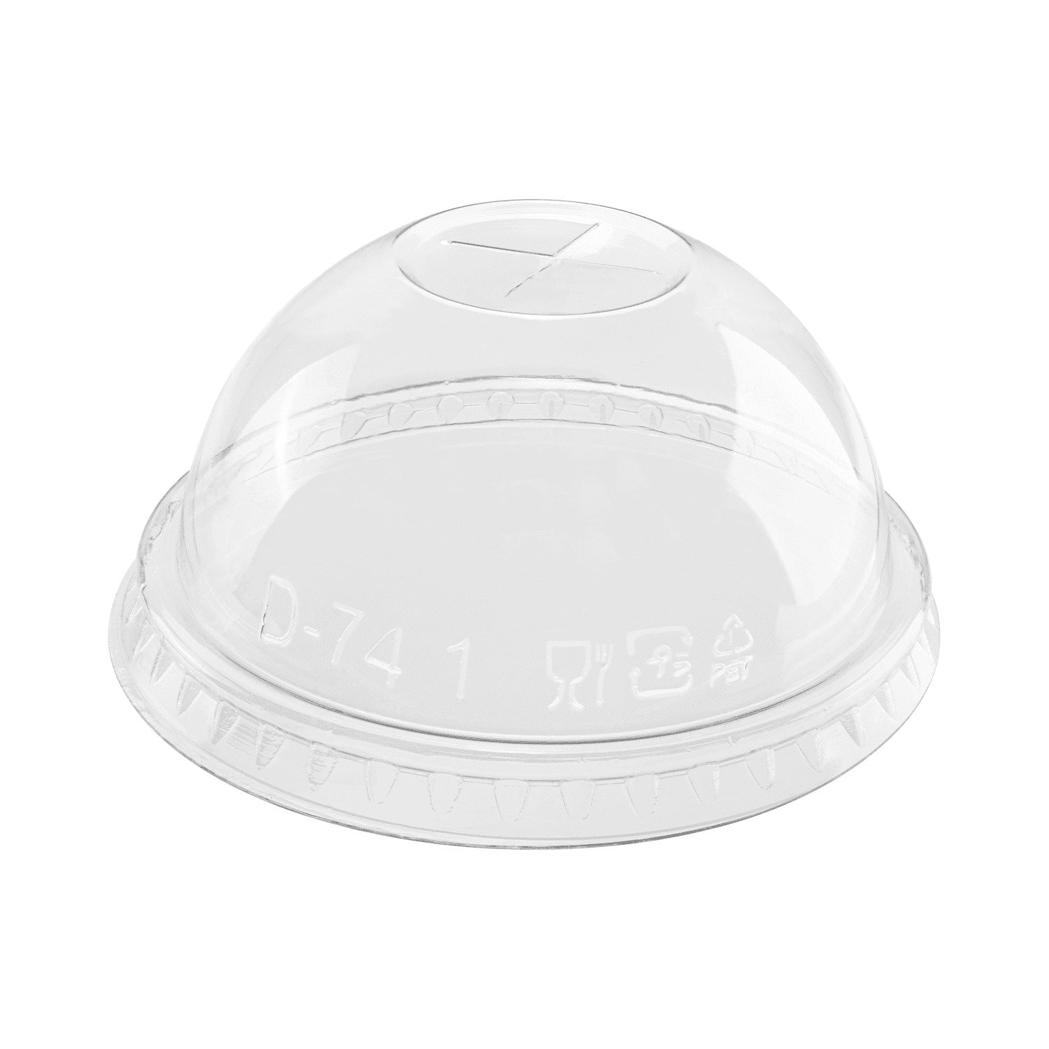 1000-PACK OF Lid Togo Karat 1,000 ct 7 oz Plastic Dome Cup Lids | PET | 74 mm