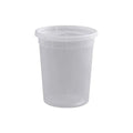 240-PACK OF Tripack Deli Pro 32 oz. Round Microwavable Food Storage Deli Container With Lid Combo Pack