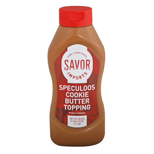 6- PACK OF Speculoos Cookie Butter Squeeze Bottle Savor, 6 - 1.1 Kg