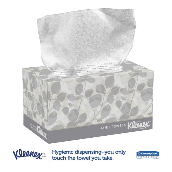 2160-PACK OF Towel Cloth Kleenex 9 x 10.5 Inch Unscented White 1-Ply Pop-Up Box Cloth Hand Towels - 2160 Count for Convenient Dispensing