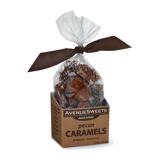 12-PACK OF Candy Caramels Pecan, AvenueSweets