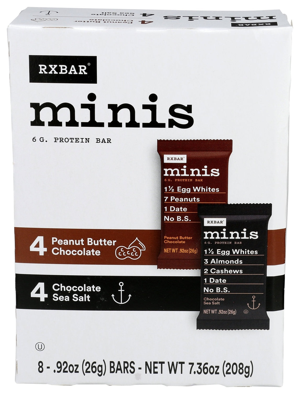 6-PACK OF SNACK BAR MINIS PROTEIN BAR