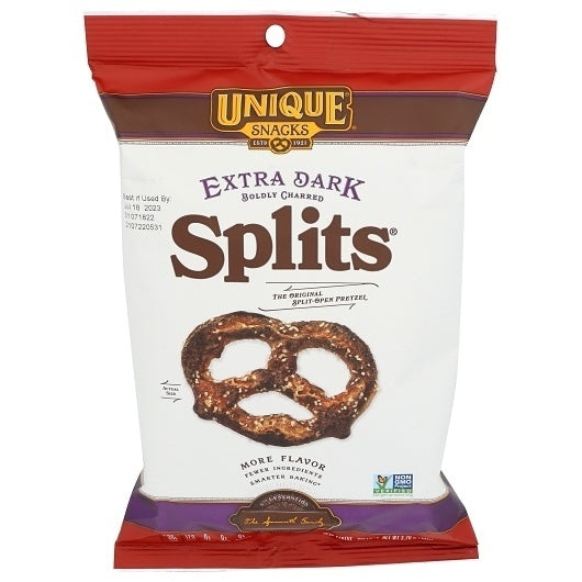 8-PACK OF Extra Dark Splits Unique Snacks, 8 - 3.7 Oz