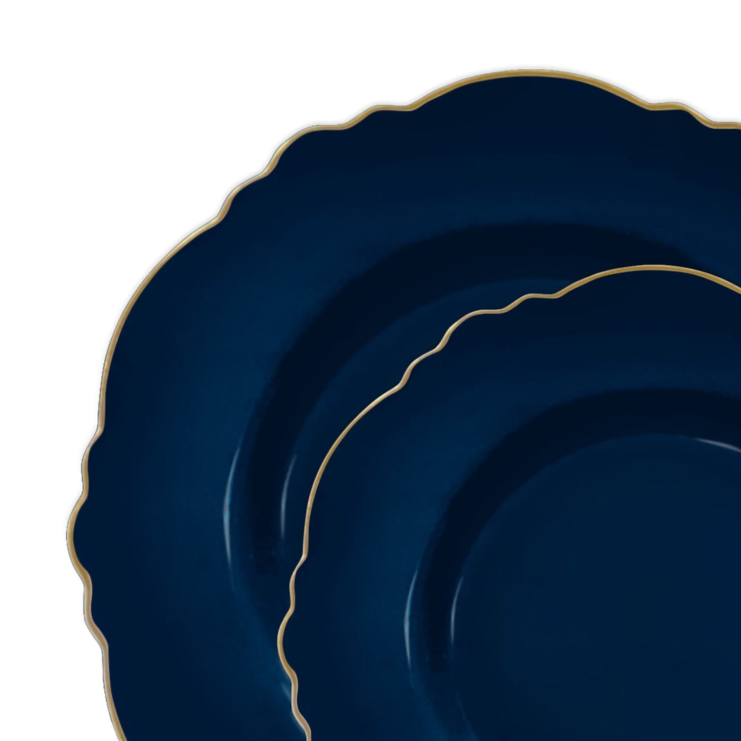 120-PACK OF Plate Set Navy Gold Dinnerware