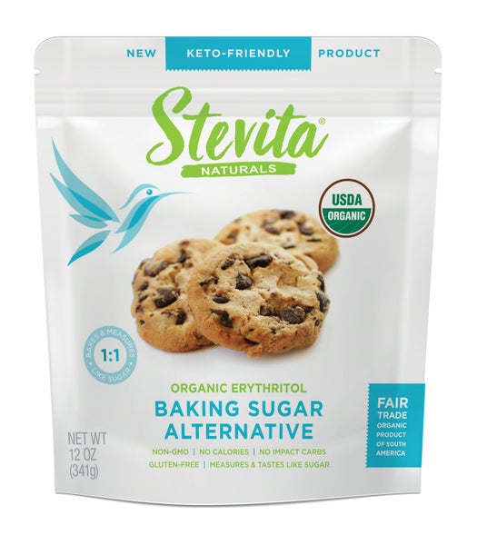 6-PACK OF Sugar Substitute, Organic Erythritol Keto Pouch, Stevia Naturals