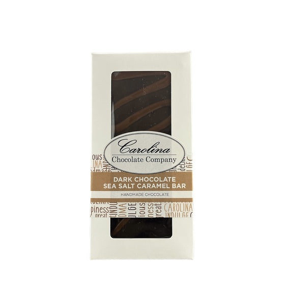 20-PACK OF Chocolate Dark Sea Salt w/ Caramel Bar, Carolina Chocolate Company
