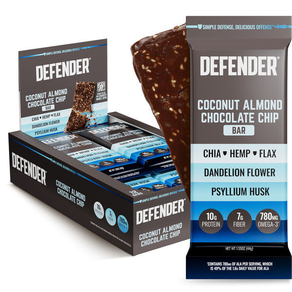 24-PACK OF Bar Coconut Almond Chocolate Chip, Defender