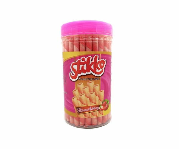 12-PACK OF Cookie Wafer Sticks Strawberry, Stikko, Takari International