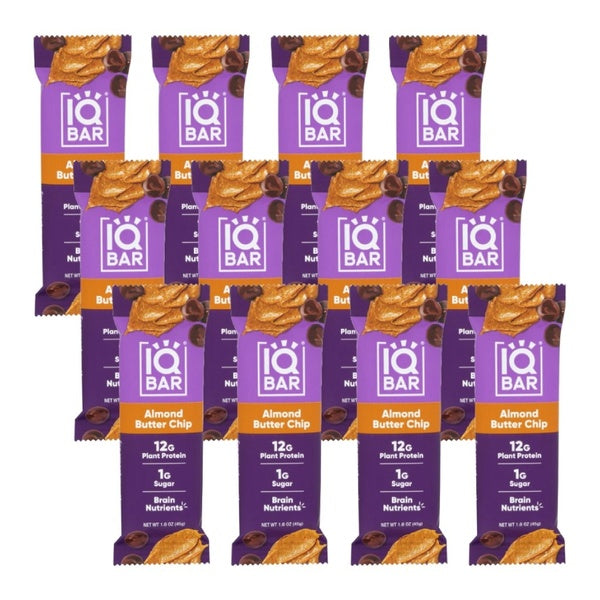 12-PACK OF Bar Nutritional Almond Butter Iq Bar 1.6 oz