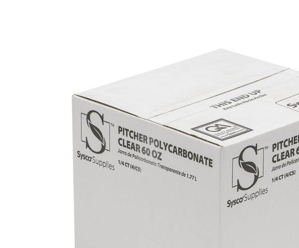 60 OZ-PACK OF PITCHER POLYCARBON CLR TAPRD