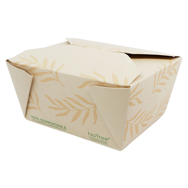 450-PACK OF CONTAINER TOGO World Centric Compostable NoTree Paper #1 To Go Boxes 26 oz | 450 count