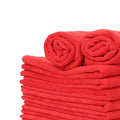 12 CT-PACK OF TOWEL HAND MICRFBR RED