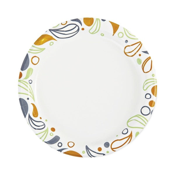 1000-PACK OF Plate Paper Boardwalk BWKDEER6PLT 6-Inch Diameter Coated Deerfield Printed Paper Plates - Multicolor, 250 Count, 4 Packs