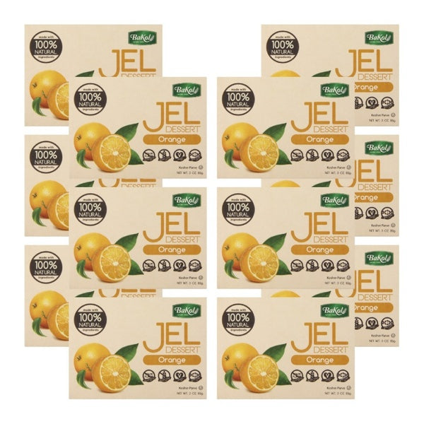 12-PACK OF Jello Mix Alternative Orange Bakol 3 oz