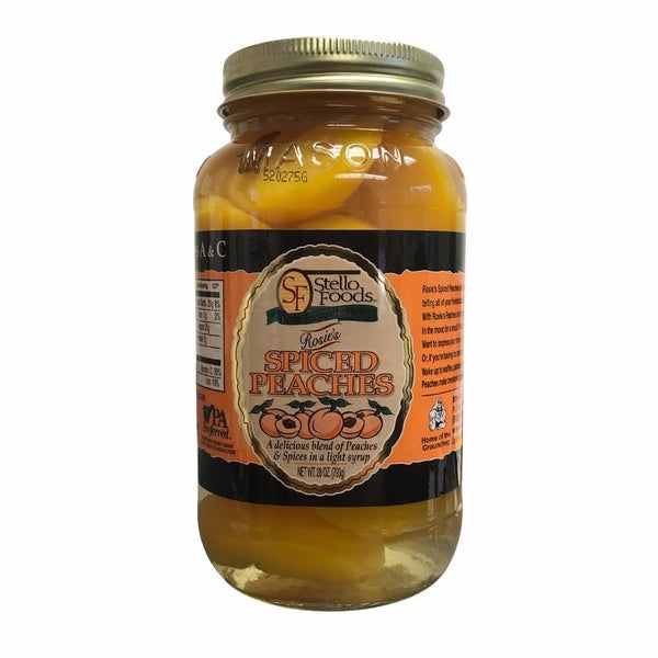 12-PACK OF Peaches Spiced Rosie's , Stello Foods