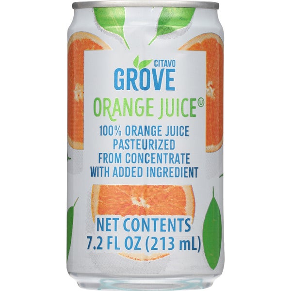 24- PACK OF JUICE ORANGE 100% CAN