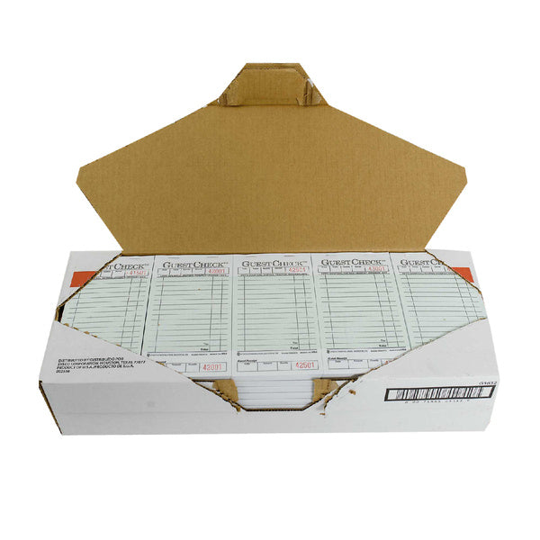 50CT-PACK OF GUEST CHECK BOARD 1PART GREEN