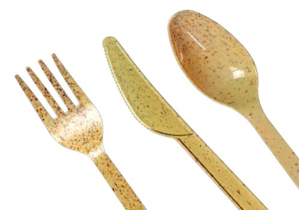 200-PACK OF Agave Cutlery, Disposable, Compostable, plant fibers, non plastic, sustainable, take out,